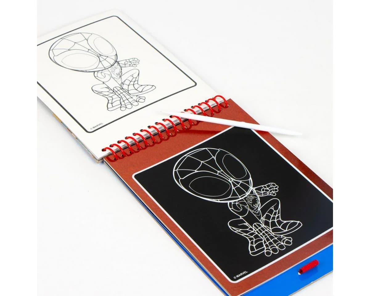 Spiderman Scratch Book Kreativset Kratzbilder & Zeichenspaß