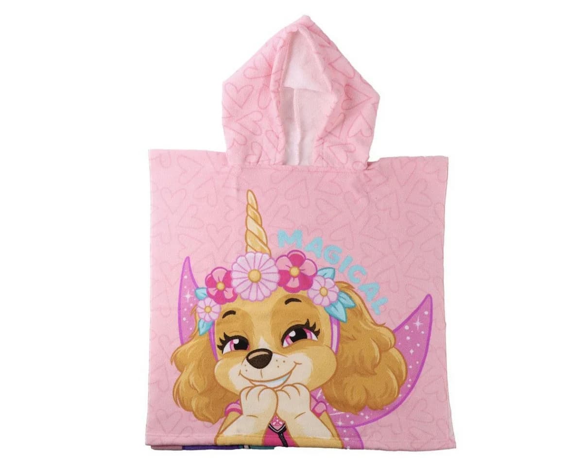 PAW PATROL Badeponcho Kinder 55x54cm Polyester Pflegeleicht - Bild 2