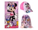 Disney Minnie Mouse Strandtuch Set Kinder 70x140 cm mit Cap & Turnbeutel Bild 2