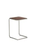 Natur24 Beistelltisch Tarsel Braun Eukalyptus Stahl Walnussfurnier Bild 2