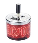 CHAMP Aschenbecher AC/DC Rot Metall mit Drehfunktion Bild 2