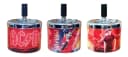 CHAMP Aschenbecher AC/DC Rot Metall mit Drehfunktion Bild 3