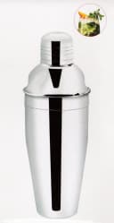 HIT Trading Cocktail Shaker 3-teilig 500ml Edelstahl Silber Bild 4