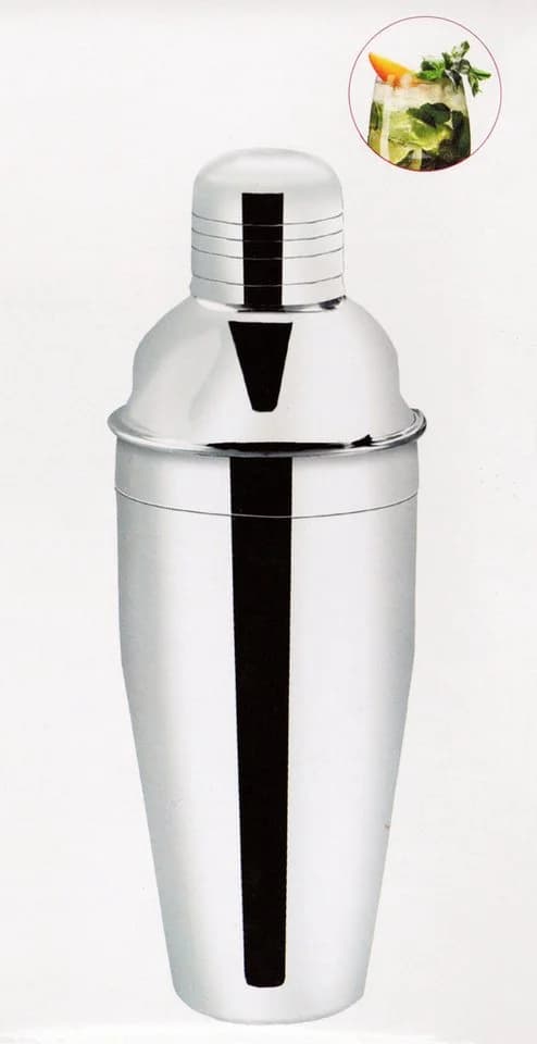 HIT Trading Cocktail Shaker 3-teilig 500ml Edelstahl Silber - Bild 4
