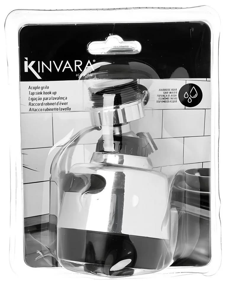 Kinvara Strahlregler BRAUSEKOPF 2-Strahlarten Schwenkbar Wassersparer - Bild 4