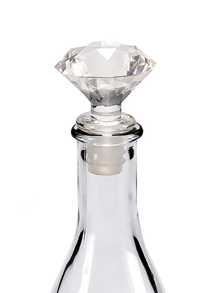 Arte Regal Weinstopper Diamant Transparent Kunststoff - Bild 2