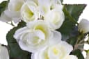 Kunstblume Begonienbusch 7 Stiele Beige Creme Weiß Kunststoff Bild 1