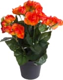 BOTANIC-HAUS Kunstblume Begonienbusch 7 Stiele Orange Bild 3