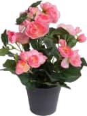 BOTANIC-HAUS Kunstblume Begonienbusch 7 Stiele Hellpink Bild 2
