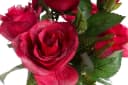 Kunstblume BOTANIC-HAUS Rosenbusch Rot mit Übertopf Bild 1