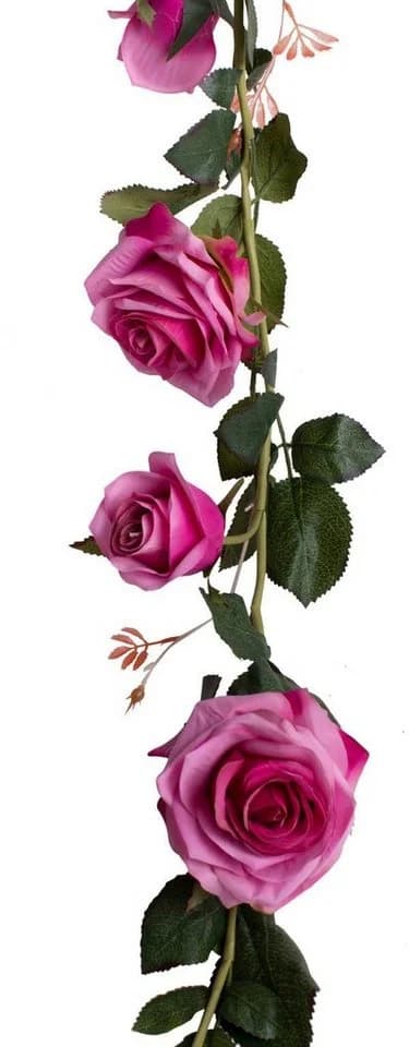 Kunstblume Rosengirlande Dijon Rose, Botanic-Haus