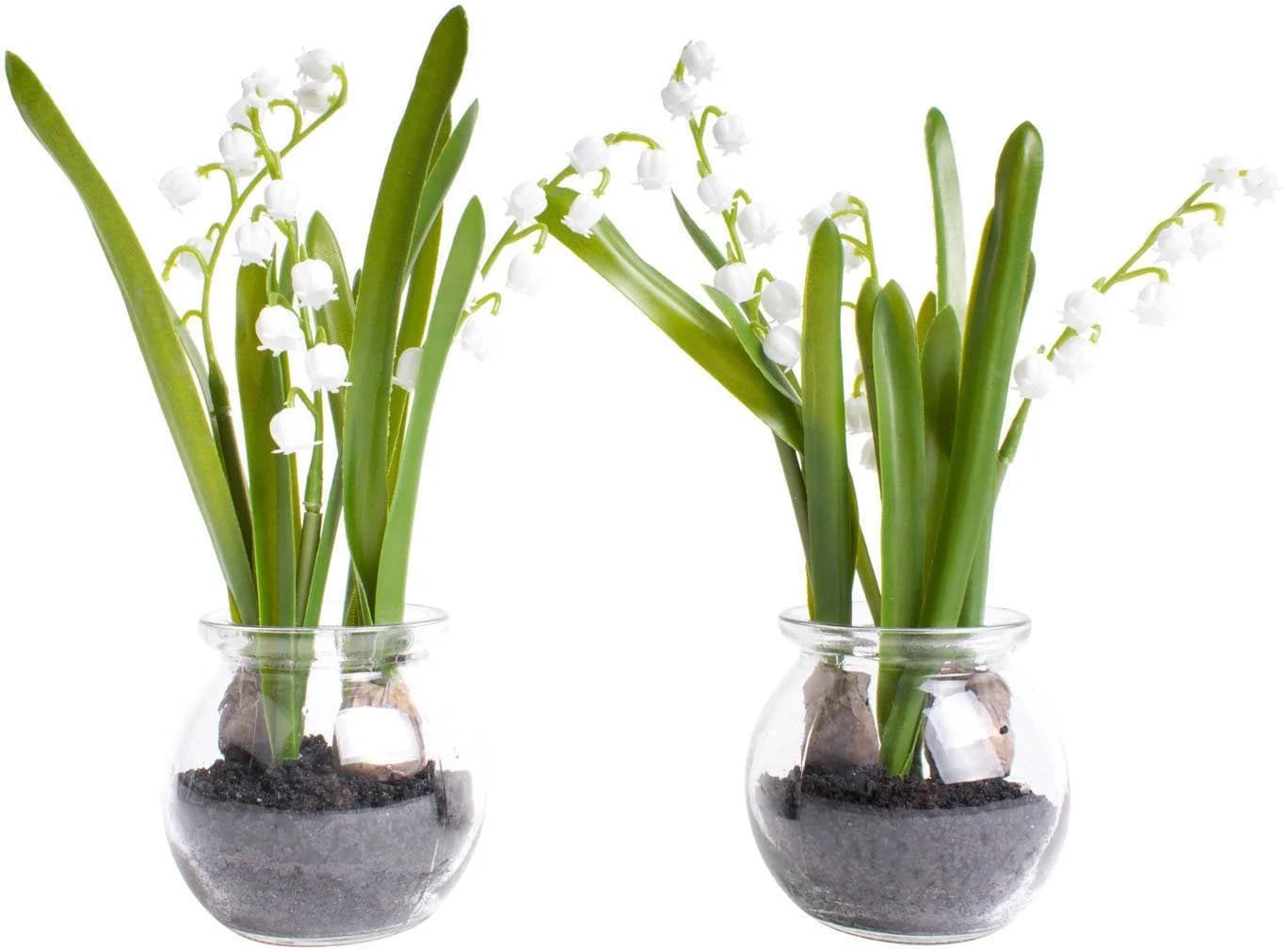 Kunstblume Maiglöckchen im Glas, Botanic-Haus - Bild 2
