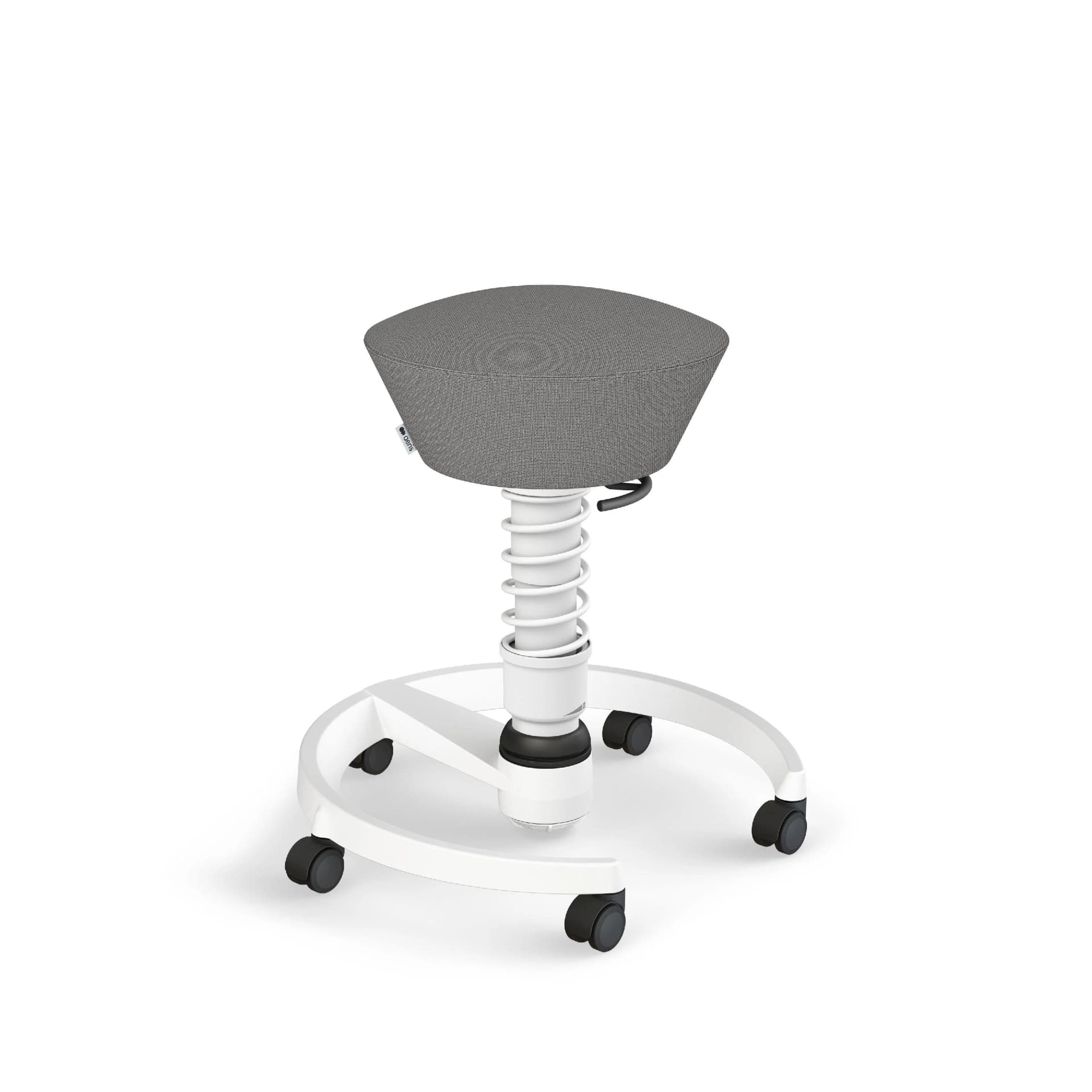 AERIS SWOPPER Hocker Weiß/Grau verstellbar
