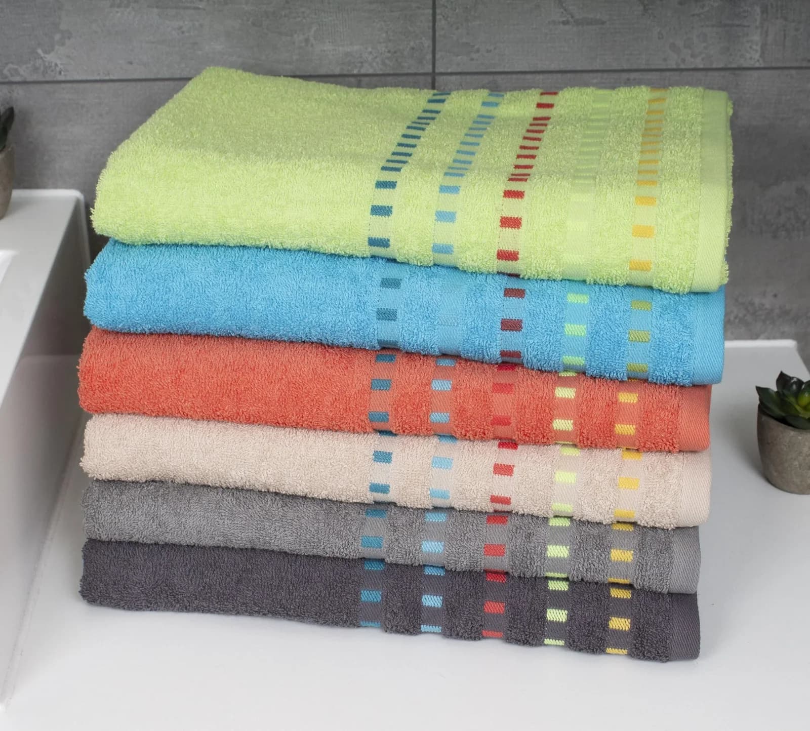 Handtuch KORSIKA Bunt 100% Baumwolle