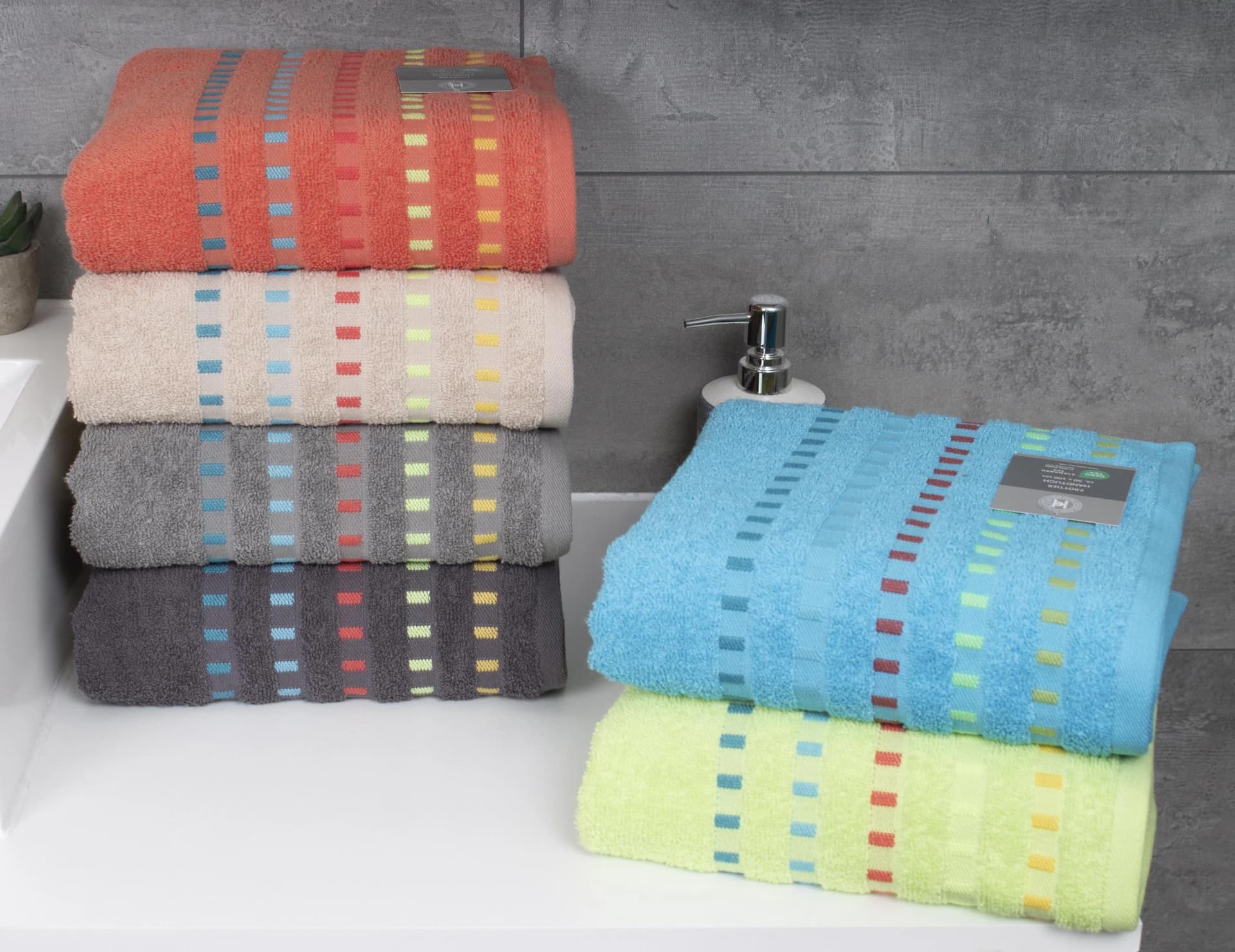 Duschtuch KORSIKA Bunt 100% Baumwolle
