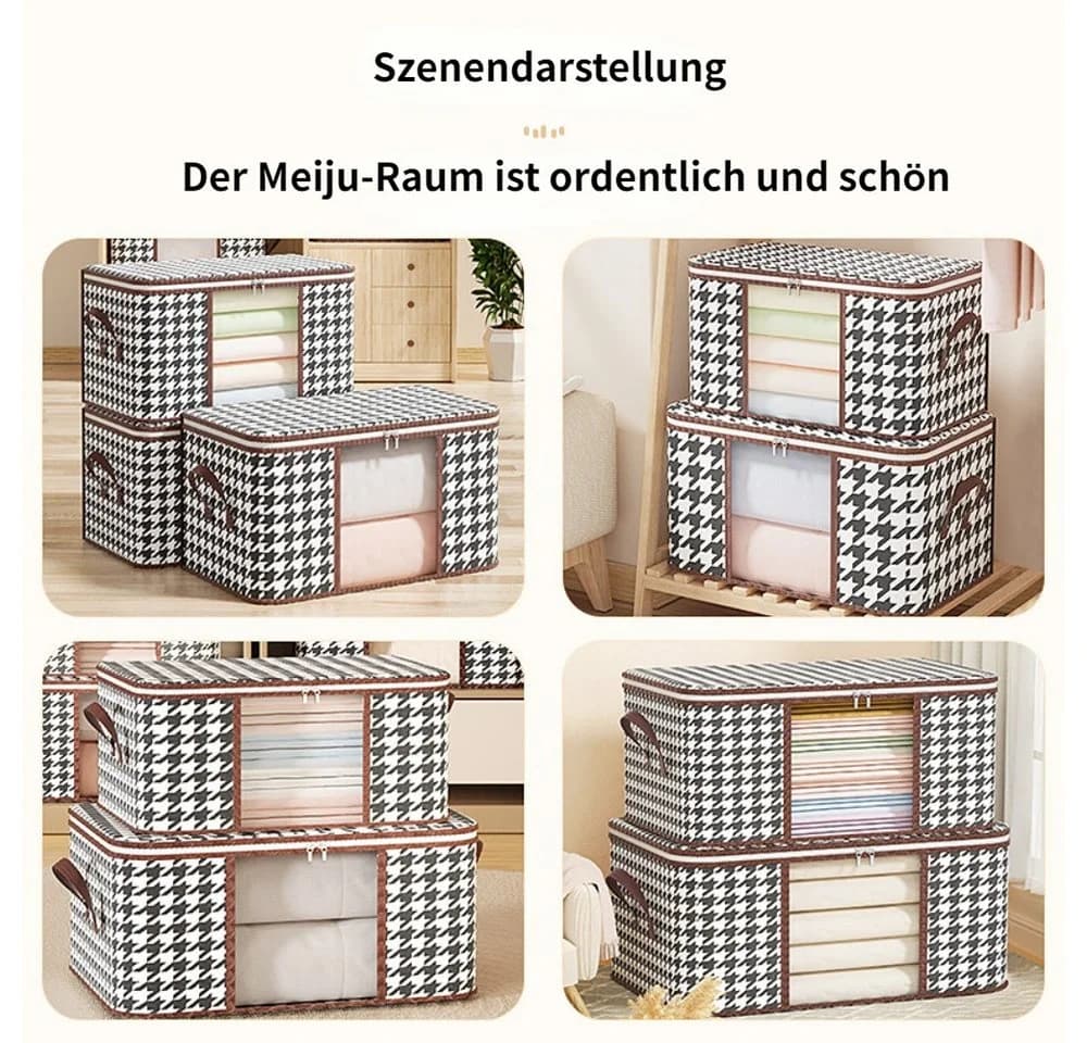 Blusmart 3-teilige Auflagenbox Faltbarer Kleiderschrank Aufbewahrungsbox - Bild 3