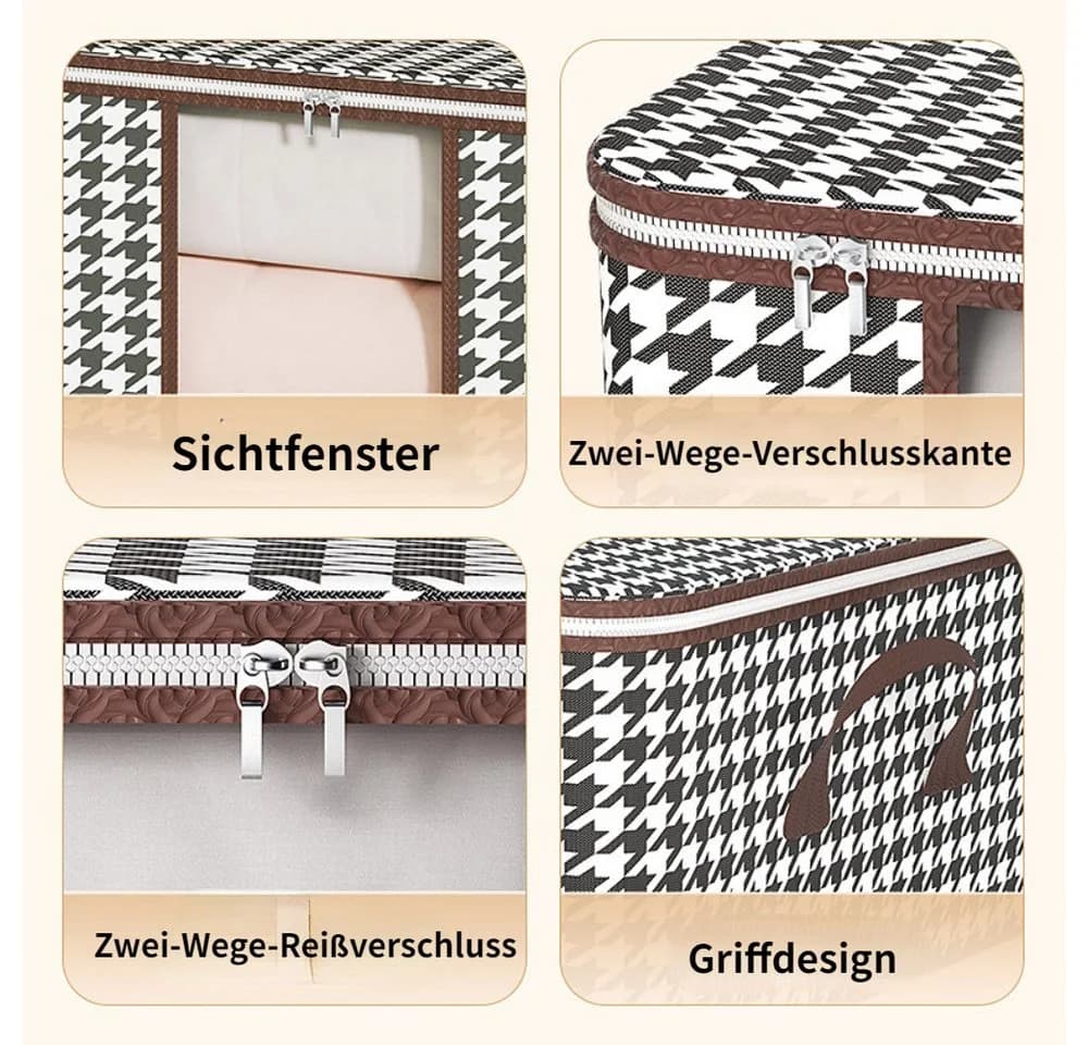 Blusmart 3-teilige Auflagenbox Faltbarer Kleiderschrank Aufbewahrungsbox - Bild 4