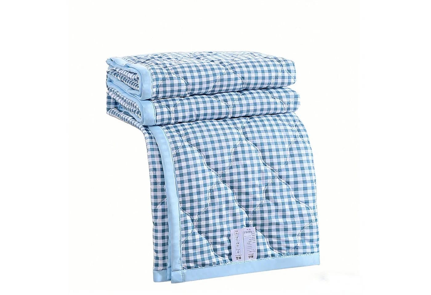 Blusart Sommerbettdecke Waschbar Blau Baumwolle - Bild 2