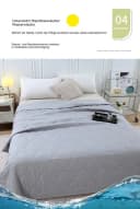 Blusart Sommerbettdecke Waschbar Blau Baumwolle Bild 3