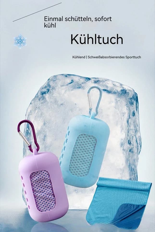 Blusmart Kühlendes Sporthandtuch Set Pink Polyester & Silikon - Bild 3