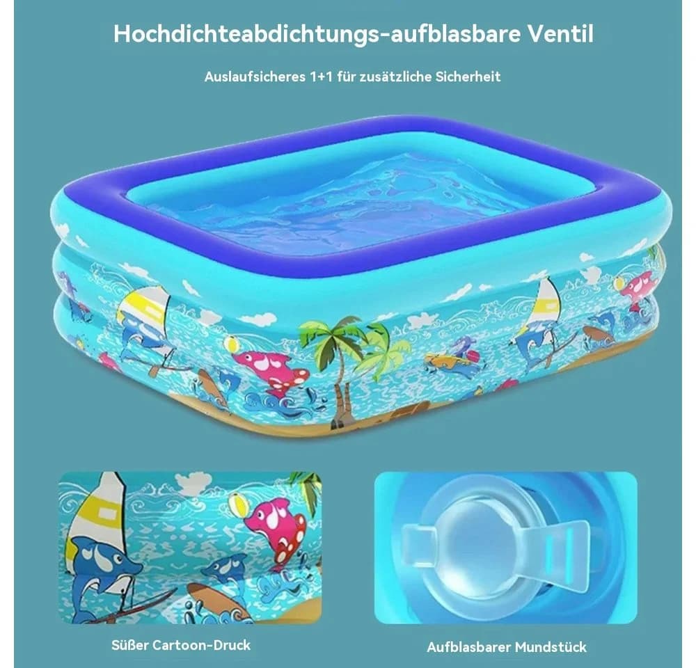 Blusmart Aufblasbares Planschbecken für Kinder - Mehrere Größen - Bild 5