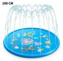 Blusmart Wassermatte Kinder mit Sprinkler Blau Meereslebewesen Bild 2