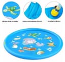 Blusmart Wassermatte Kinder mit Sprinkler Blau Meereslebewesen Bild 3