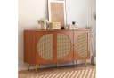 Celya Sideboard mit 3 Rattan-Türen und Metallgriffen Bild 1