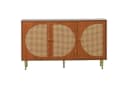 Celya Sideboard mit 3 Rattan-Türen und Metallgriffen Bild 2