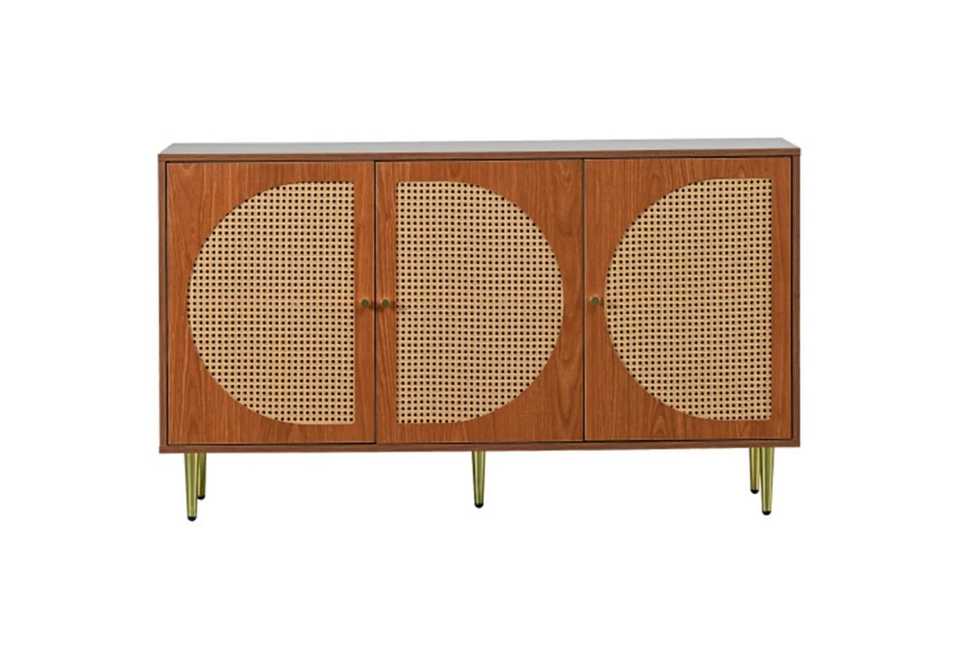 Celya Sideboard mit 3 Rattan-Türen und Metallgriffen - Bild 2