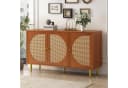 Celya Sideboard mit 3 Rattan-Türen und Metallgriffen Bild 3