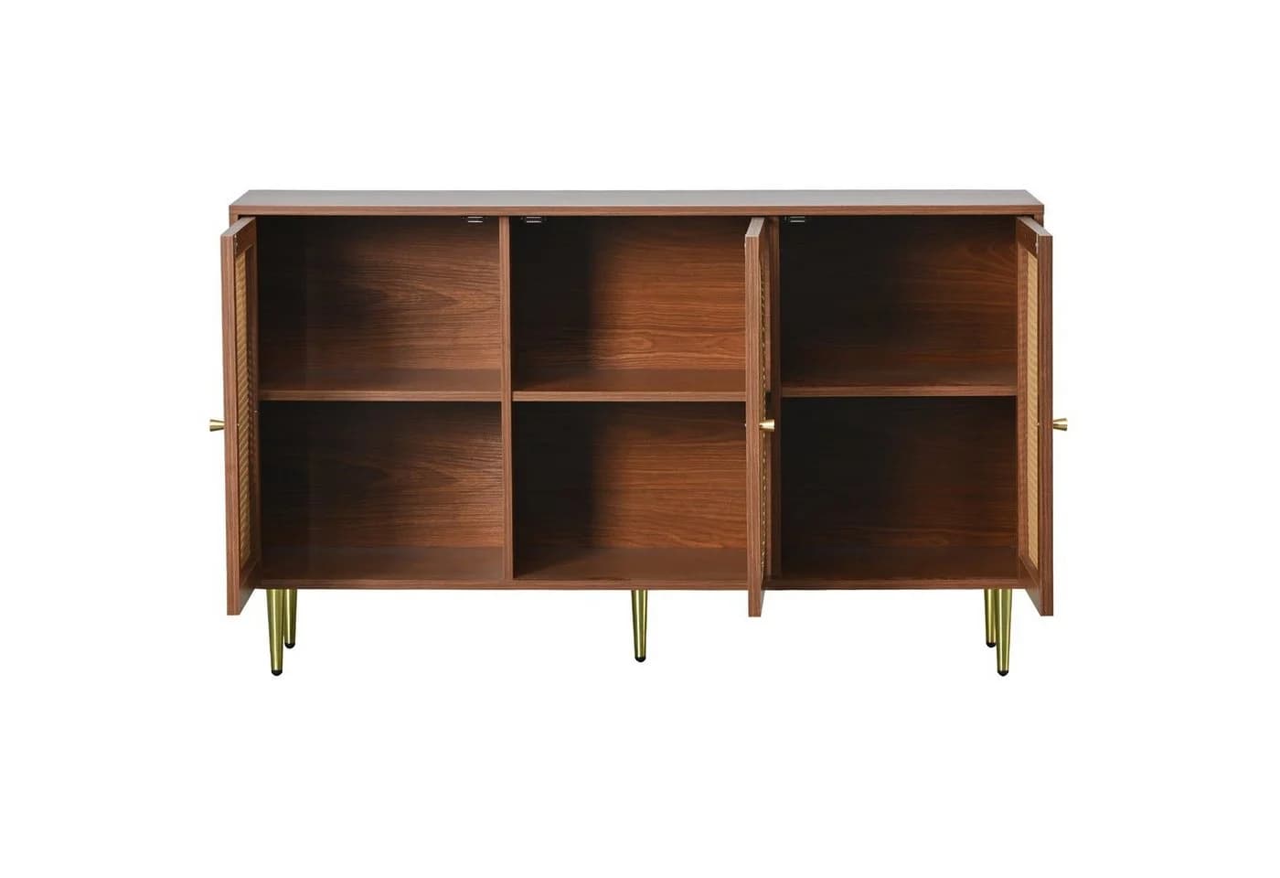 Celya Sideboard mit 3 Rattan-Türen und Metallgriffen - Bild 4