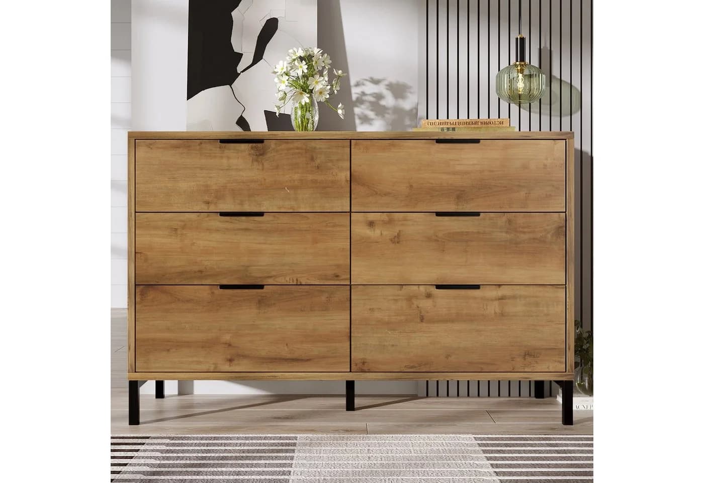 Celya Sideboard 6 Schubladen Natur - Bild 4