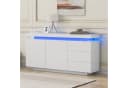Celya TV-Schrank Sideboard weiß LED Hochglanz Bild 1