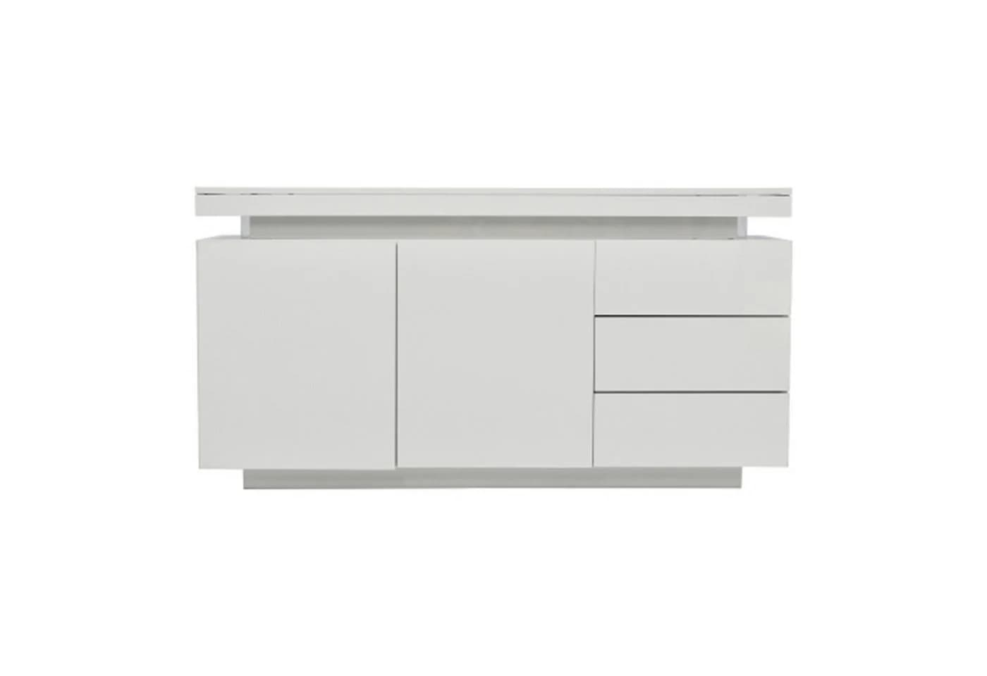 Celya TV-Schrank Sideboard weiß LED Hochglanz - Bild 2