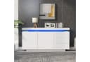 Celya TV-Schrank Sideboard weiß LED Hochglanz Bild 3