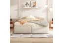 Celya Polsterbett Plattformbett Beige mit 2 Schubladen Bild 3