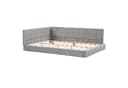 Celya Polsterbett Schlafsofa 140x200 cm Grau Samtstoff Bild 2