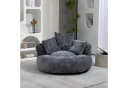 Celya Sitzsack Lazy Sofa Grau mit 3 Kissen Ergonomisch Bild 2