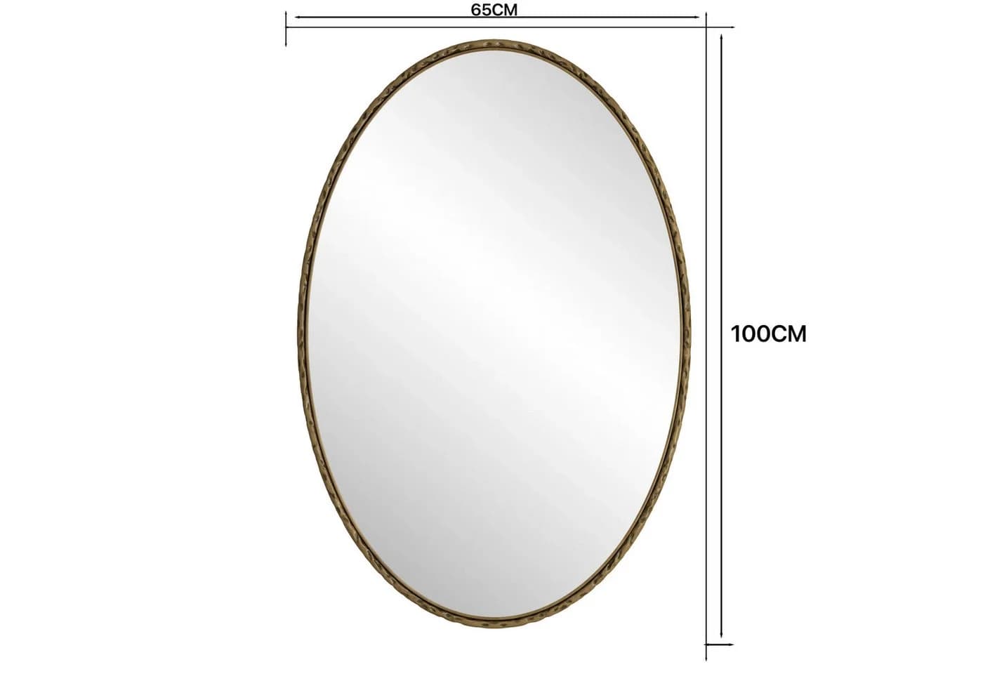 Celya Badspiegel Bogen Gold/Silber Modern Retro Wandspiegel