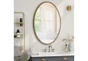 Celya Badspiegel Bogen Gold/Silber Modern Retro Wandspiegel Bild 2