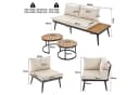 Celya Gartenlounge-Set 6-tlg. Beige Verzinktes Eisen Bild 1