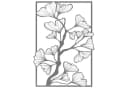Jumpeak Ginkgozweig Wanddeko Metall Silber Minimalistisch Bild 2