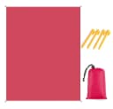 Blusmart Picknickdecke Tragbar Faltbar Wasserdicht Stranddecke Rosenrot Bild 2