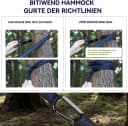 Blusmart Hängematte Camping Doppelhängematte Grün Ultraleicht Bild 4