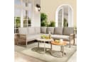 Celya Gartenlounge-Set 7-tlg. Beige mit verstellbaren Beinen Bild 2