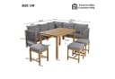Celya Gartenlounge-Set 8-tlg. Grau/Natur Akazie Polyrattan Bild 1