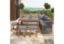 Celya Gartenlounge-Set 8-tlg. Grau/Natur Akazie Polyrattan Bild 2