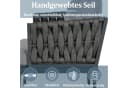 Celya Gartenlounge-Set 5-tlg. Grau mit Sofa, Sesseln & Glastisch Bild 5