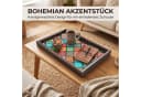 Jumpeak Serviertablett Boho Mosaik-Muster Holz Bild 1